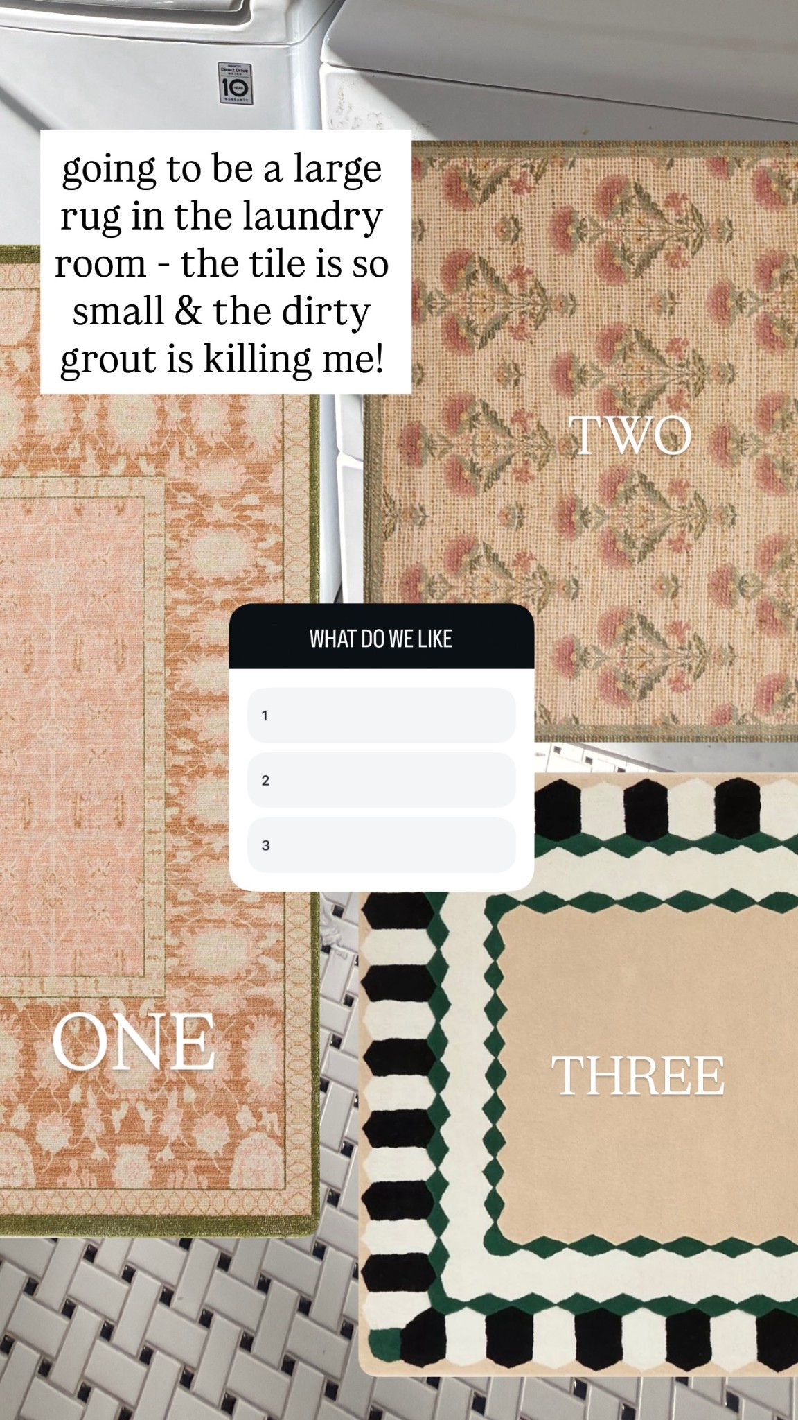 Putting a fun room in the laundry room! Which one do we like?? 

#LTKHome #LTKStyleTip #LTKFamily