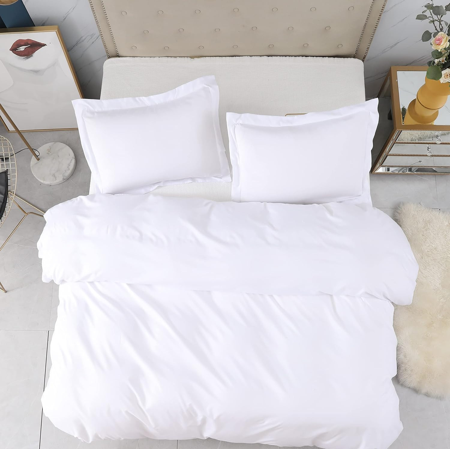 Amazon.com: TELUS Duvet Cover King Size, Ultra Soft Breathable Brushed Microfiber Comforter Cover... | Amazon (US)