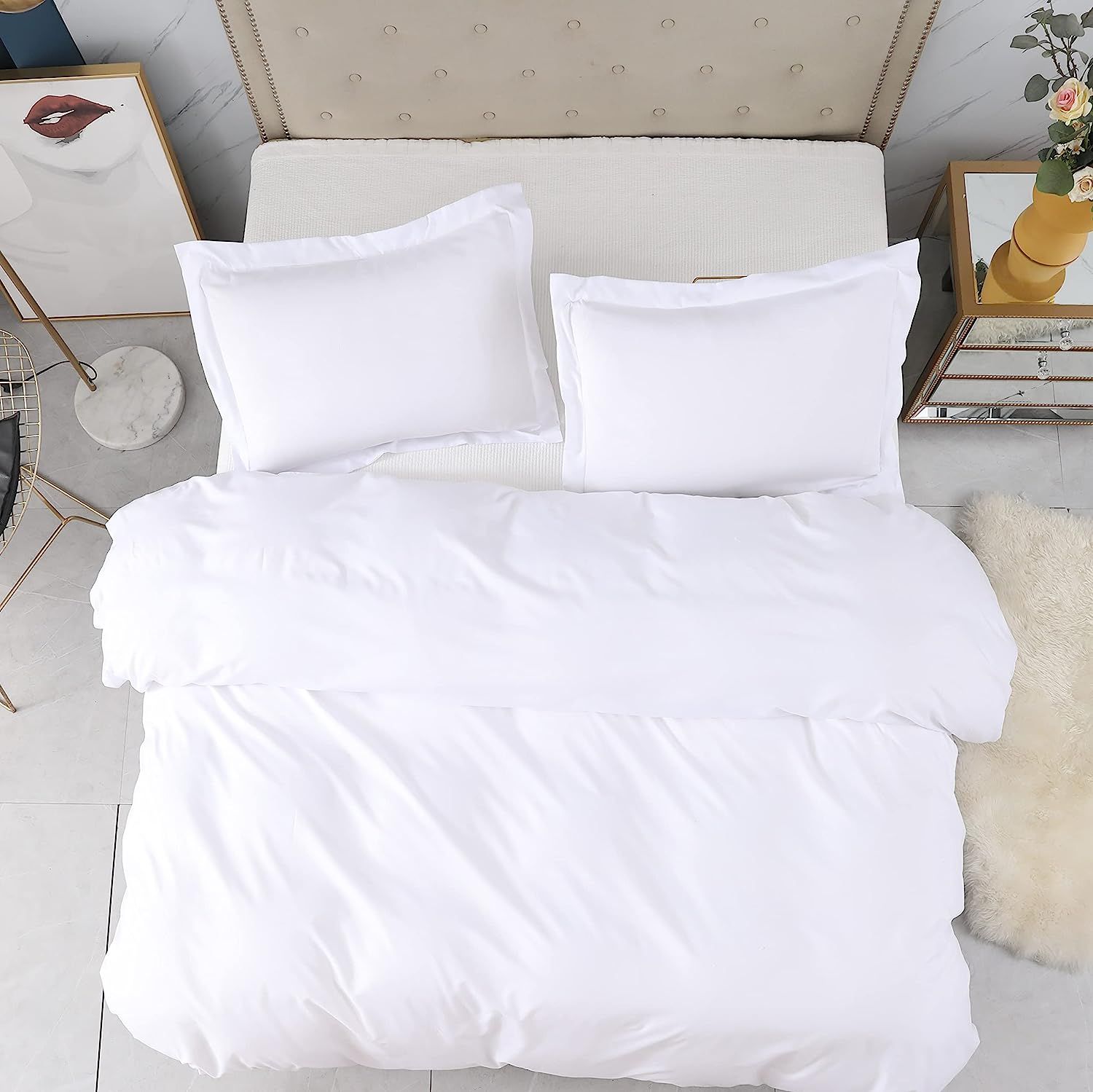 Amazon.com: TELUS Duvet Cover King Size, Ultra Soft Breathable Brushed Microfiber Comforter Cover... | Amazon (US)
