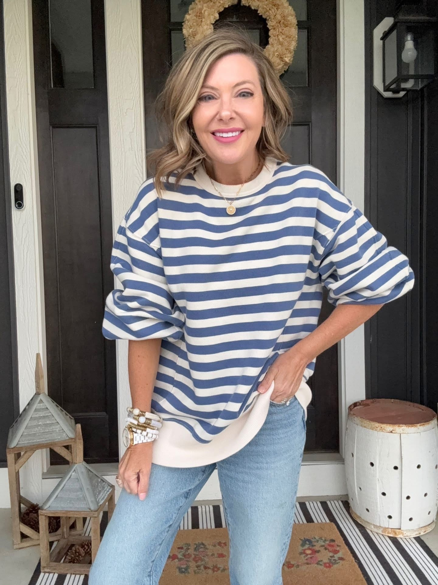 45% OFF! Good morning! Happy Wednesday! Tell me something good! 

You all have loved this sweatshirt! It comes in tons of colors and is beyond soft! Size down!  

Dropping 🔗👇

#LTKmomlife #LTKgrwm