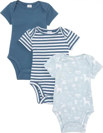 Kids' Heather Assorted 3-Pack Bodysuits | Nordstrom