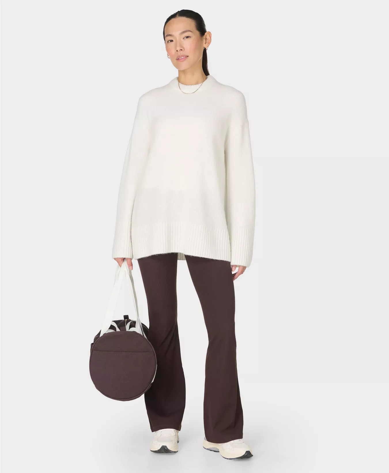 Alpine Wool Crew Neck - Lily White  | Sweaty Betty | Sweaty Betty UK