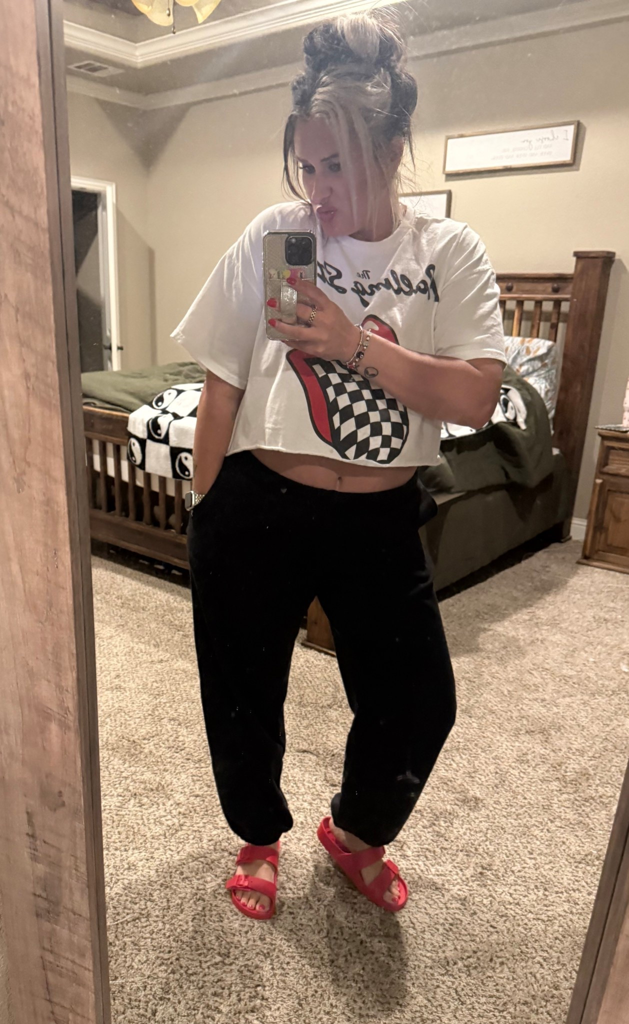 Casual OOTD. 
These Target sweatpants are SO good! 

#LTKFindsUnder50 #LTKMidsize #LTKStyleTip