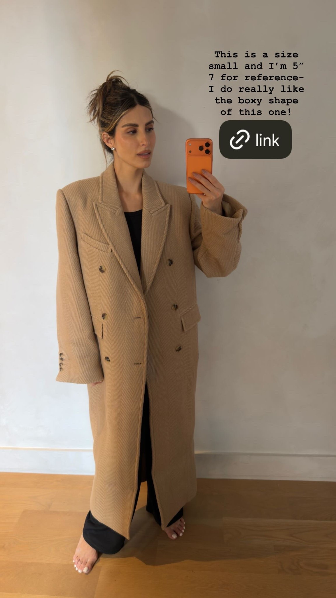 I love the boxy shape of this coat