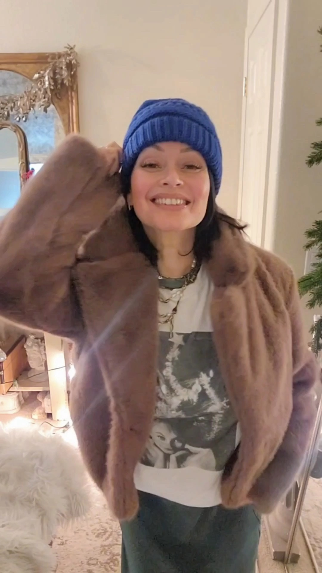 The sweetest faux fur jacket! I’m wear a size medium. Skirt is so beautiful & runs tts. I am wearing a size small. Boots tts & are comfortable.

When shopping VICI Collection use my Discount code: ALI30

#nyeoutfit
#holidayoutfit
Christmas outfit

#LTKSeasonal #LTKHoliday #LTKStyleTip #LTKParties