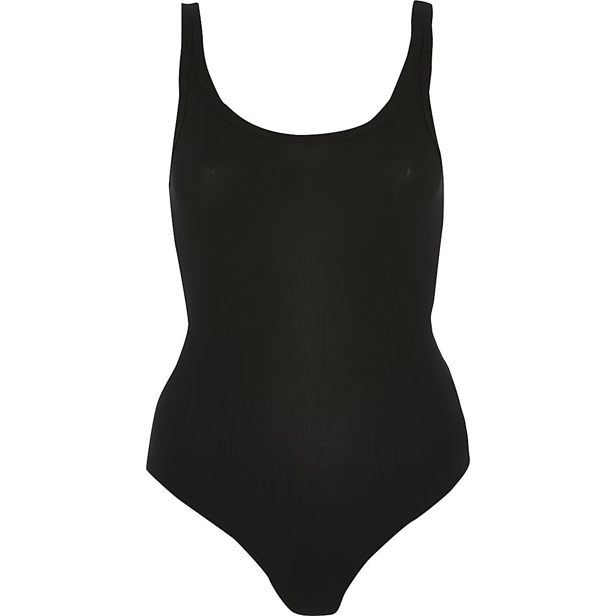 Black ribbed bodysuit | River Island (UK & IE)