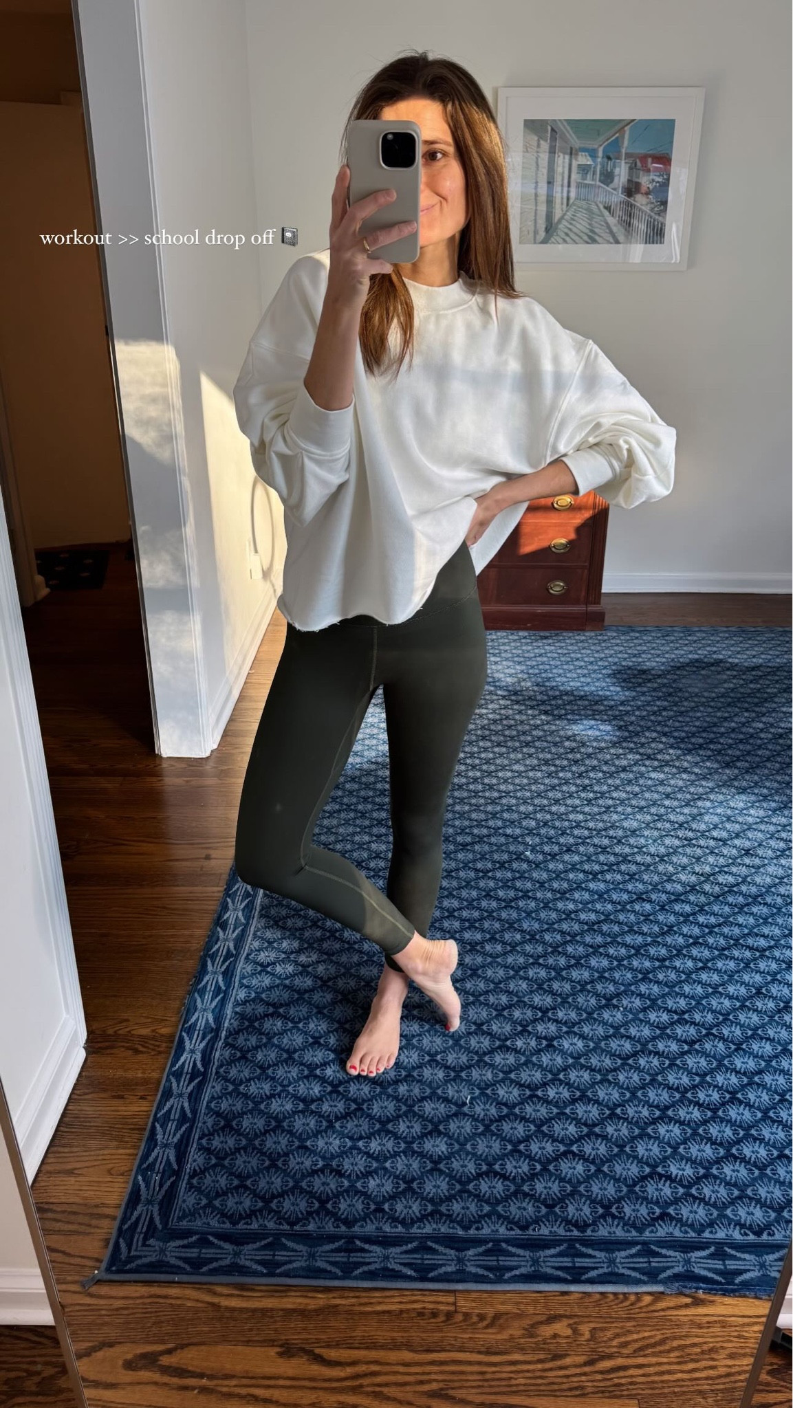 workout >> school drop off 📓