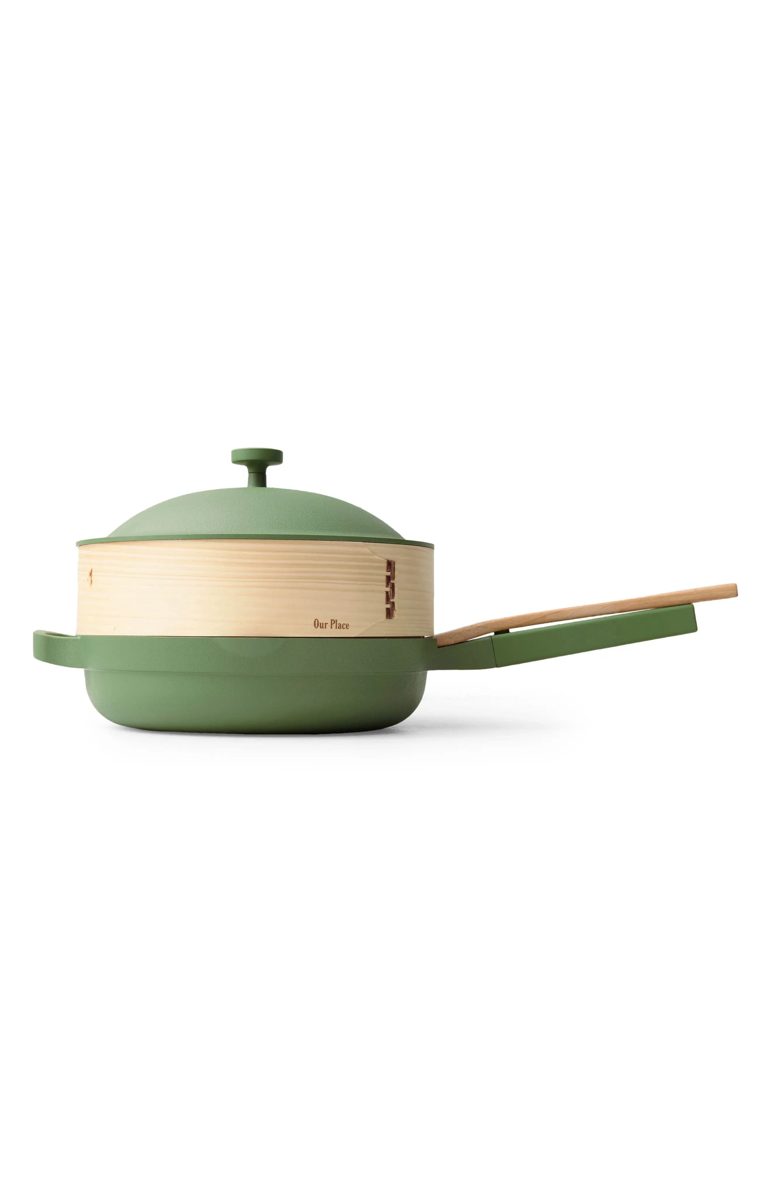 Our Place Always Pan with Spruce Steamer Set in Sage at Nordstrom | Nordstrom