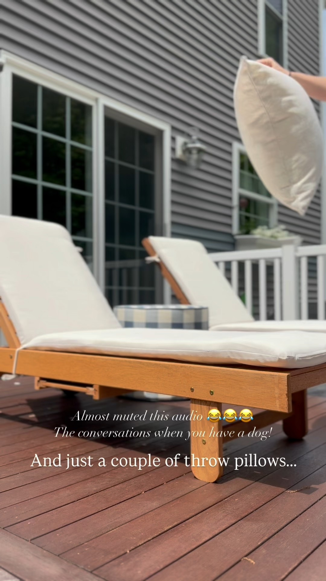 Just a couple of throw pillows for added coziness. #outdoorfurniture

#LTKOver40 #LTKHome #LTKSeasonal