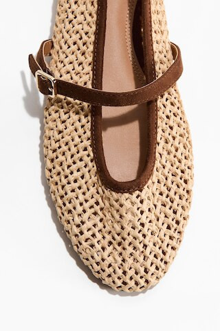 H & M - Straw Mary Janes - Yellow | H&M (US + CA)