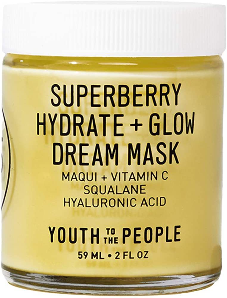 Youth To The People Superberry Hydrate + Glow Dream Overnight Face Mask - Vegan Radiance Boosting... | Amazon (US)