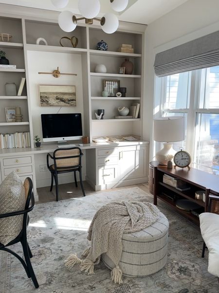 Our updated home office! I love how this new Magnolia Homes by Joanna Gaines x Loloi area rug looks in here! 

Area rug, rug, home office, home decor, Joanna Gaines, magnolia homes 

#LTKhome #LTKstyletip #LTKFind