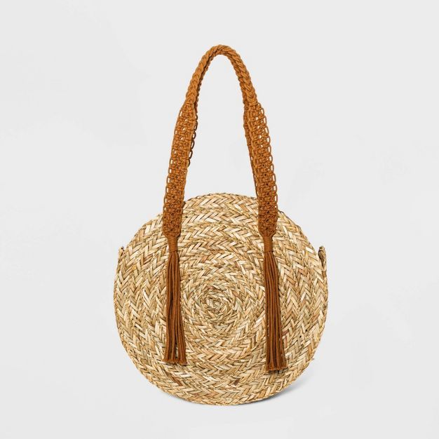 Straw Circle Rope Tote Handbag - Universal Thread™ | Target