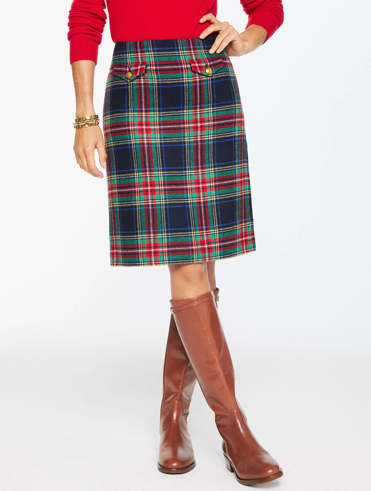 A-Line Skirt - Jolly Tartan | Talbots