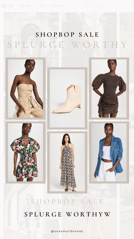 Shopbop sale - splurge worthy items! Use code STYLE 

15% off orders $200+
20% off orders of $500+
25% off orders of $800+

#LTKstyletip #LTKsalealert