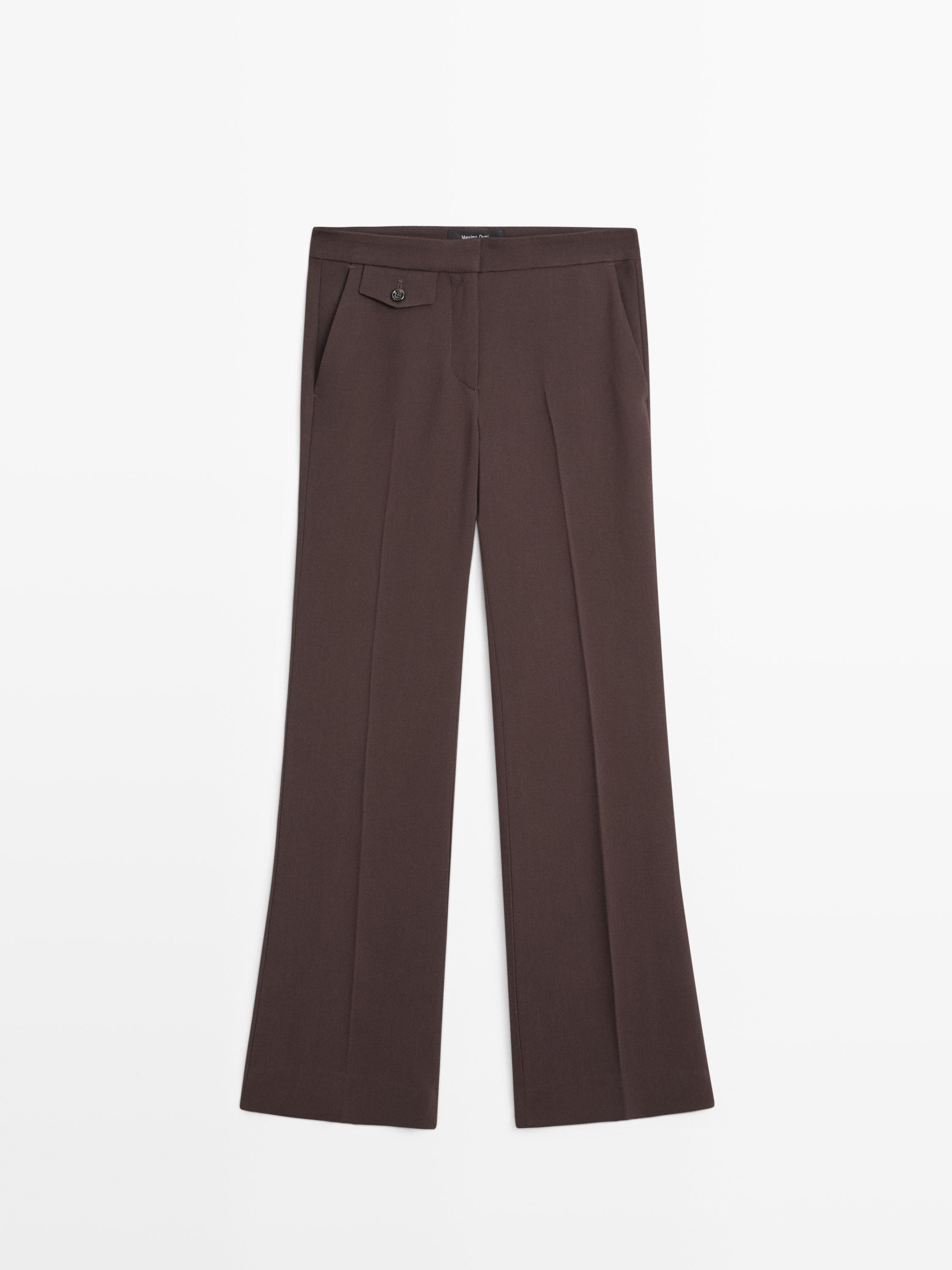Flared trousers with pocket | Massimo Dutti UK
