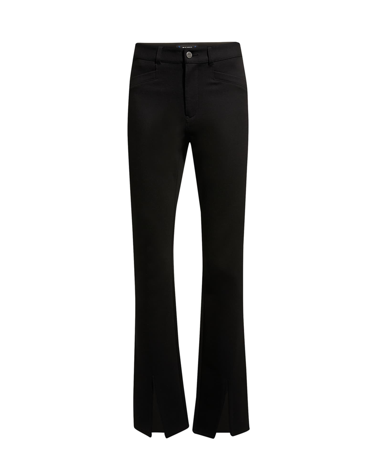 PAIGE Winona Flared Split-Leg Knit Pants | Neiman Marcus