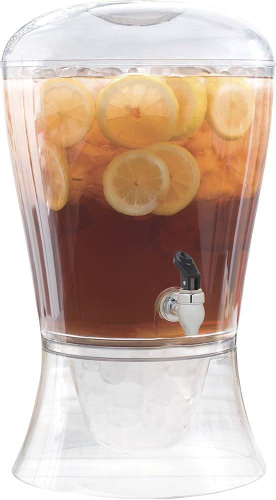 Creativeware 3-Gallon Unbreakable Beverage Dispenser- Poly Prop Beverage Dispenser, Clear | Amazon (US)