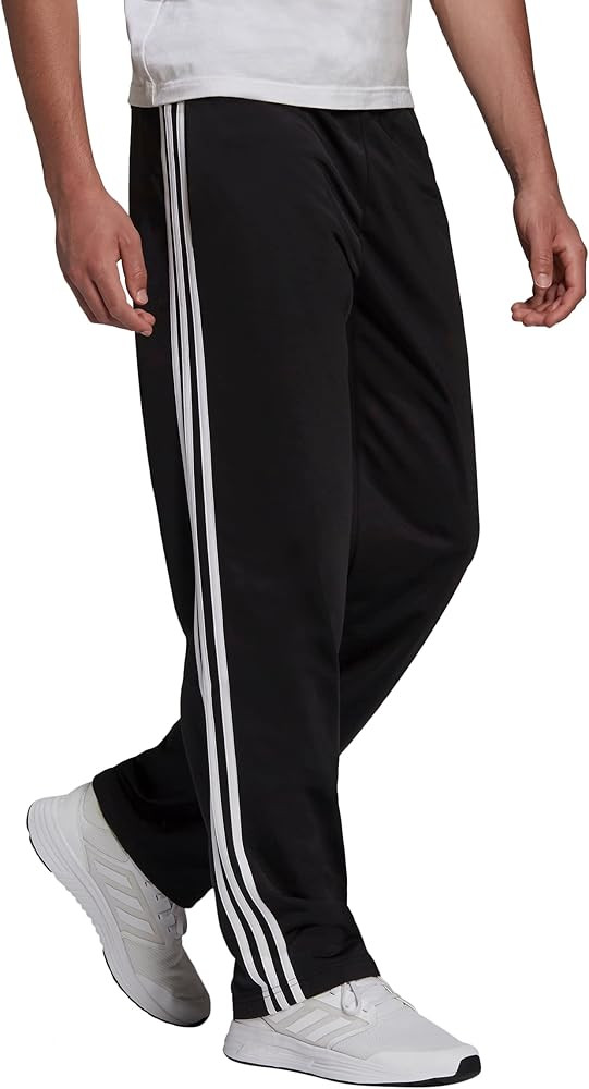 adidas Men's Essentials Warm-up Open Hem 3-stripes Tracksuit Pants | Amazon (US)