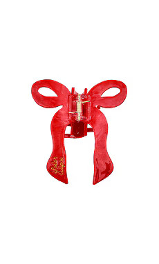 Solar Eclipse Hand-painted Coquette Bow Claw Hair Clip in Red from Revolve.com | Revolve Clothing (Global)
