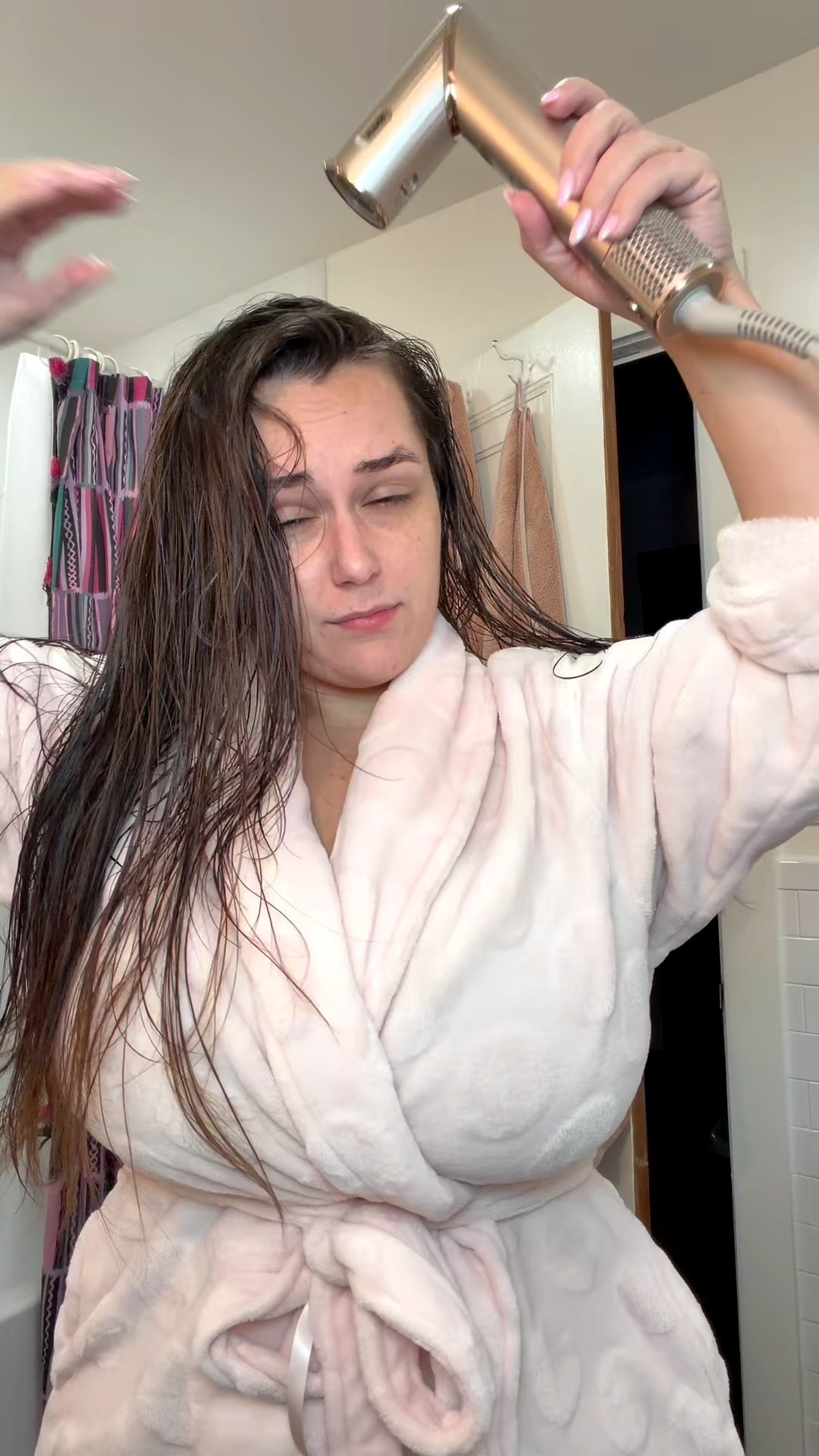 GRWM without trending audio! This NYX face glue is no joke!! 

#LTKvlog #LTKgrwm #LTKselfcare