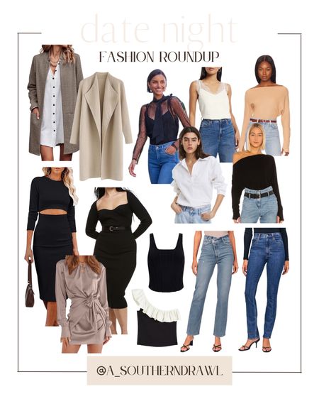 Date night - fashion round up - chic nighy time looks - jeans - how to style jeans  - spring neutral fashion - express - Amazon - revolve clothing

#LTKstyletip #LTKSeasonal