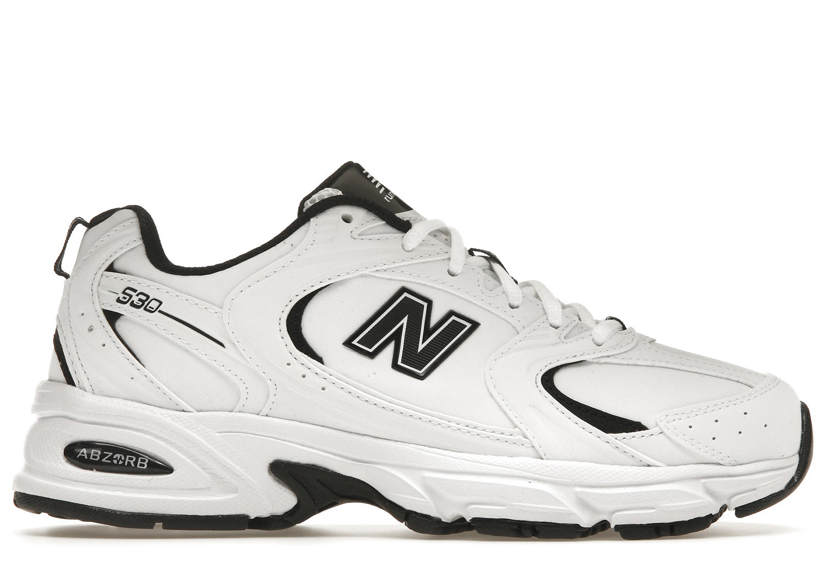 Men's New Balance 530 Leather Sneakers in White/Black | StockX