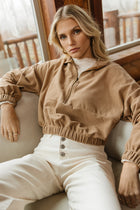 Anisa Pullover in Tan | Böhme US