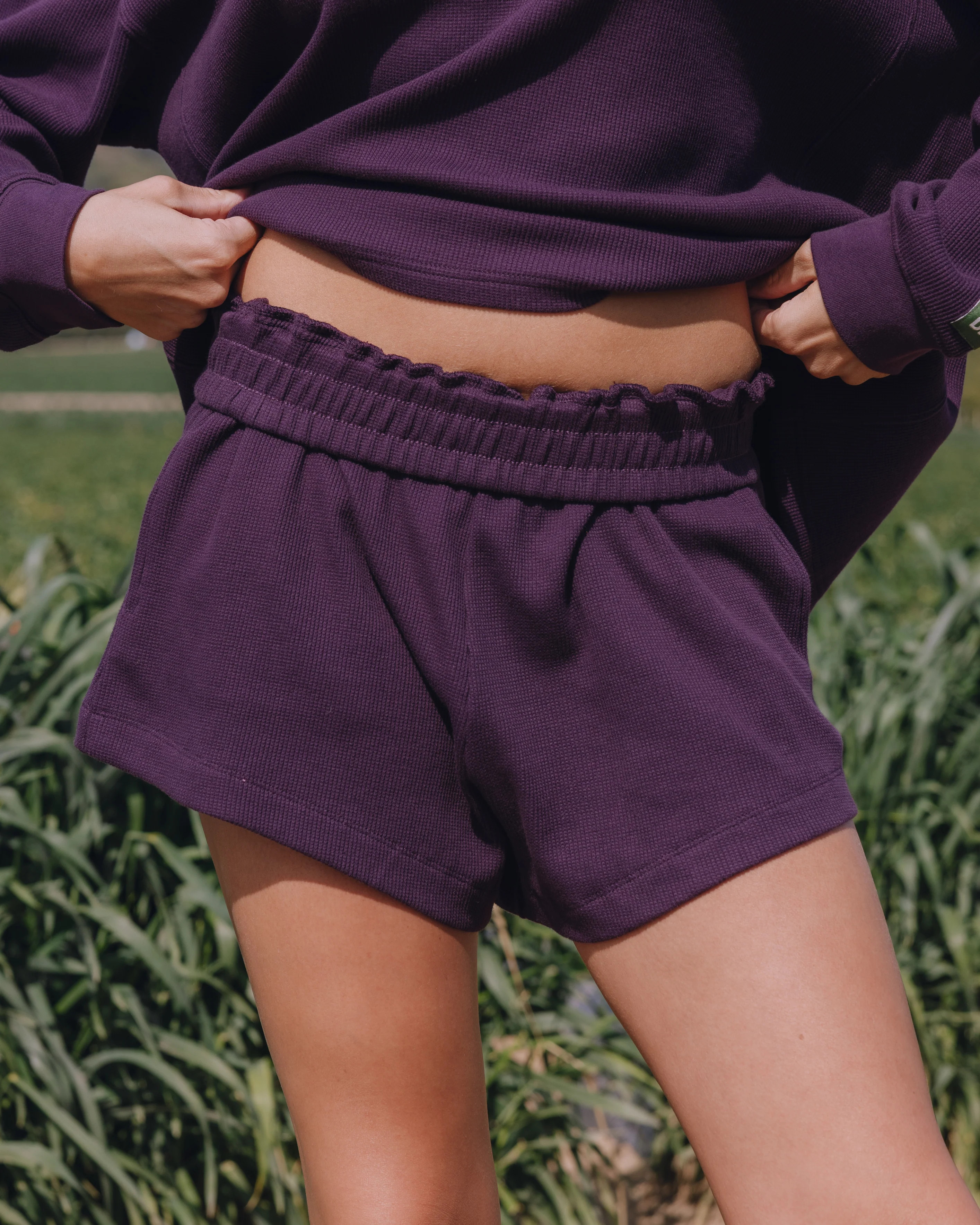Thermal Resort Shorts - Plum | Daily Drills LLC