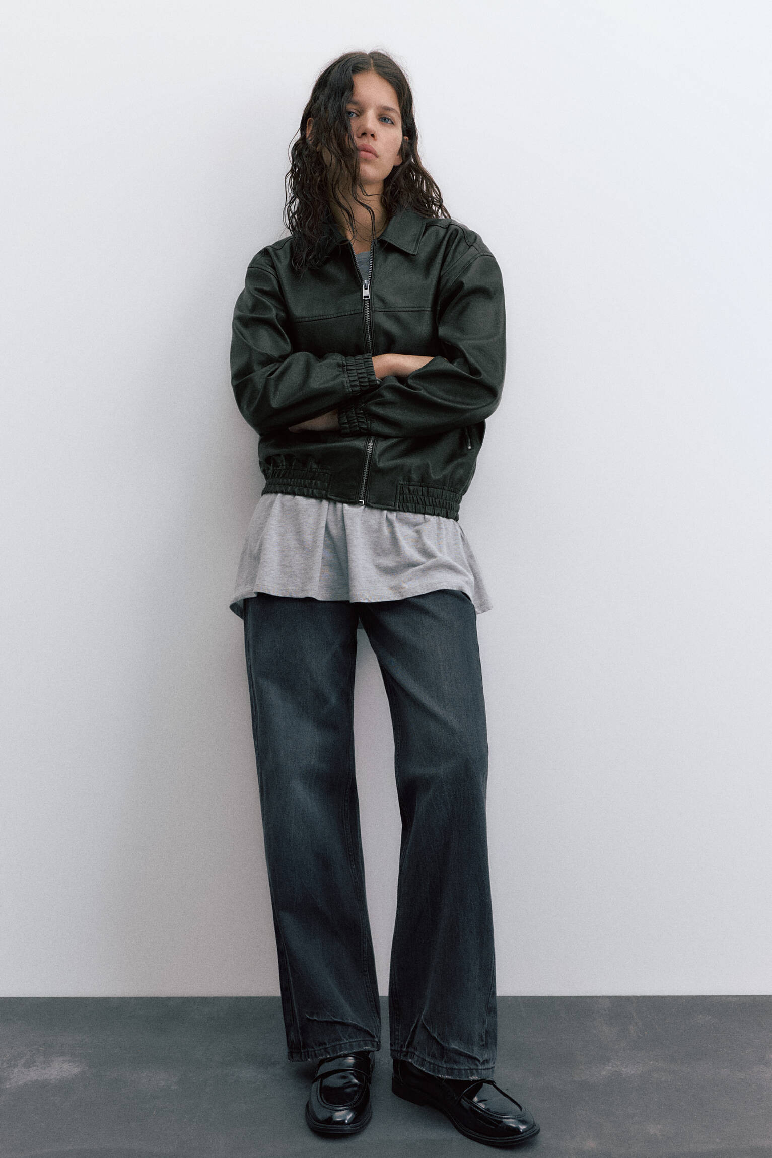 Dad-Jacke aus Kunstleder - PULL&BEAR | PULL and BEAR DE