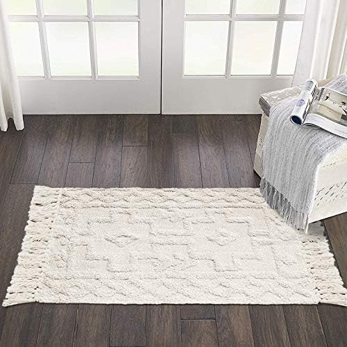Uphome Tufted Cotton Area Rug 2' x 3' Modern Geometric Boho Throw Rugs with Chic Tassel Fringe Ha... | Amazon (US)