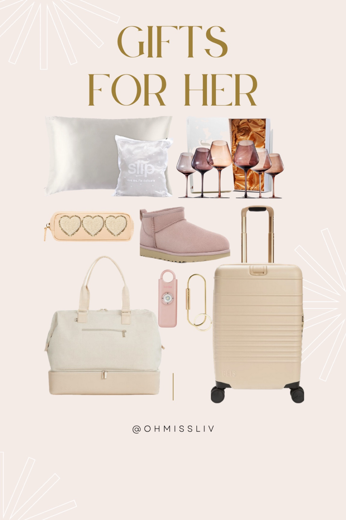 Gifts for Her Gift Guide for Women Gift Inspiration Gifts for Mom, Sisters, Aunts, SIL, MIL, Aunts, & more!

Slip Silk Pillowcase Set Amazon Prime Neutral Tonal Wine Glasses Rose Grey Ultra Mini Ugg Stoney Clover Lane Slim Pouch SCL Patches Custom Personalized Gifts for Girls Beis Luggae Set Beis Weekender Bag She’s Birdie Personal Safety Alarm Keychain Key Ring

#LTKtravel #LTKHoliday #LTKGiftGuide