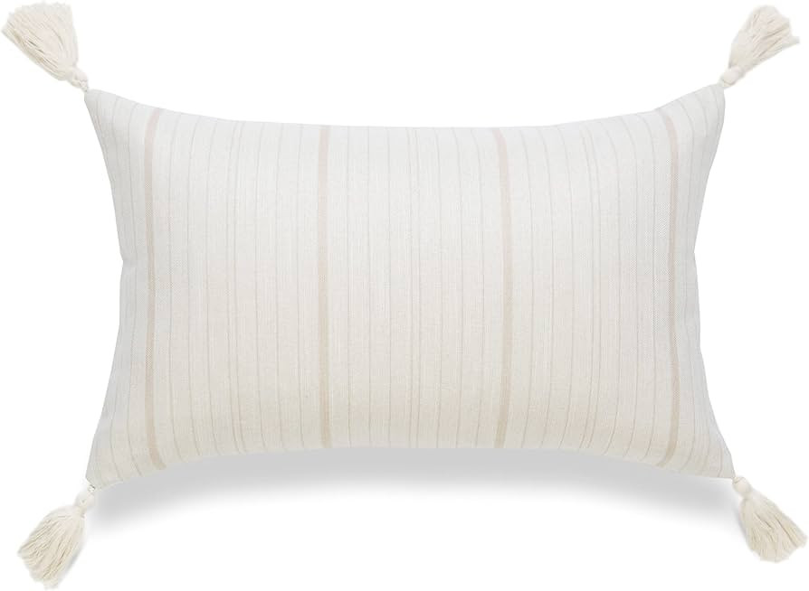 Hofdeco Premium Coastal Coastal Patio Indoor Outdoor Lumbar Pillow Cover ONLY for Backyard, Couch... | Amazon (US)