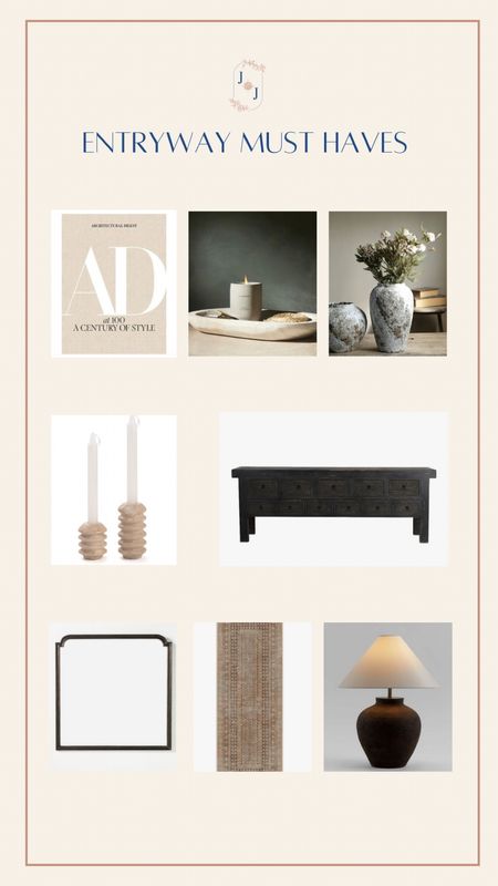 Entryway Must haves to refresh your space. Make it collected instead of eclectic. 🤭🤭👀 

#LTKhome #LTKfindsunder50 #LTKstyletip