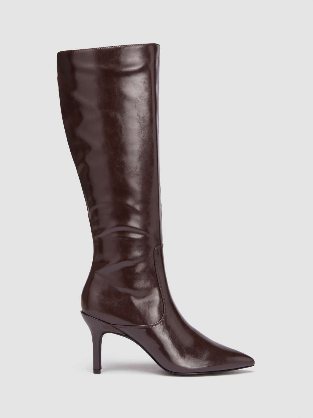 POINTED TOE STILETTO KNEE HIGH BOOTS | Cider