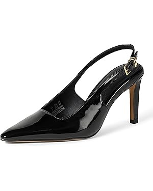 Amazon Essentials Women's Pointed Toe Slingback Heels with Ankle Strap | Amazon (US)