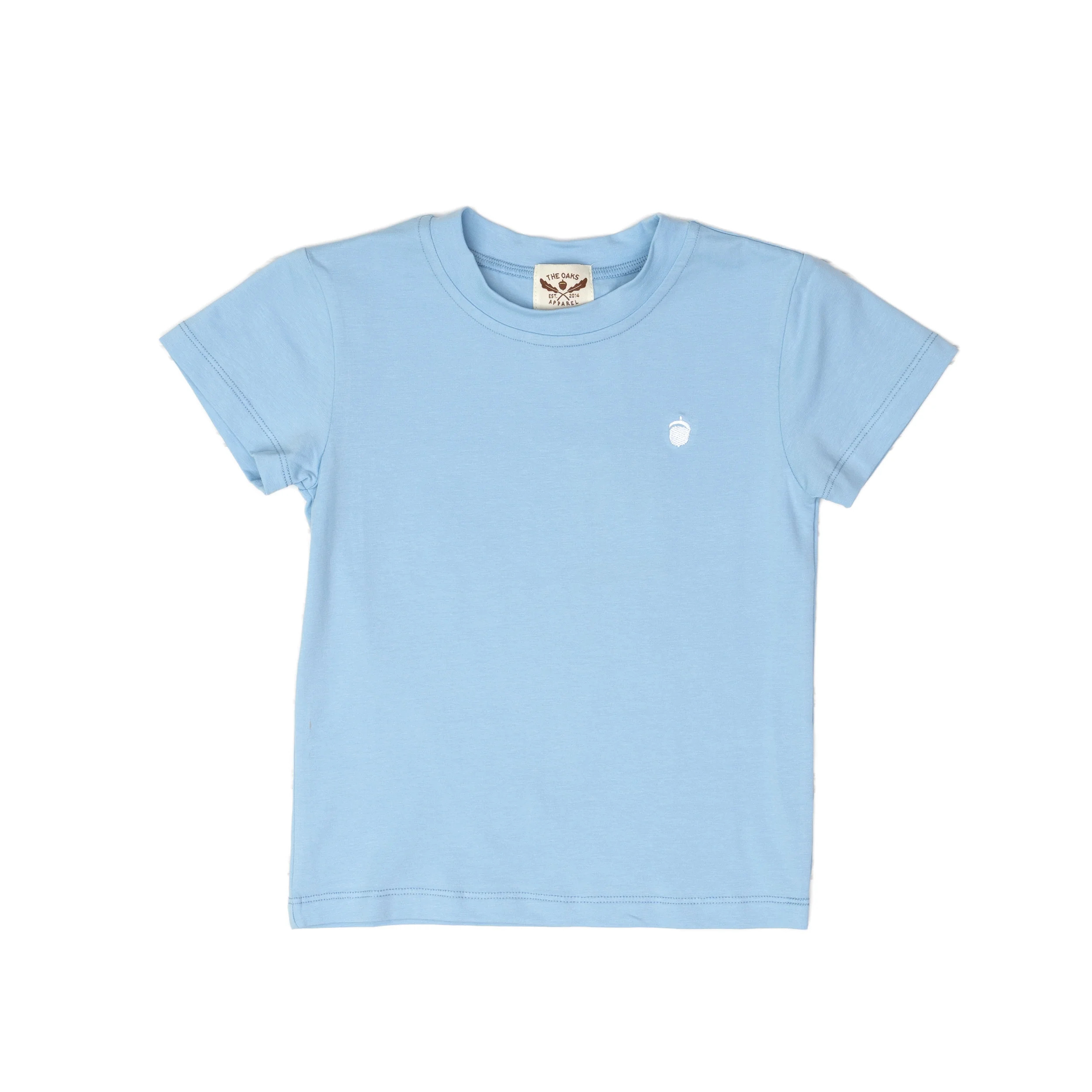 Boys SS Signature Lt Blue Tee | The Oaks Apparel Company