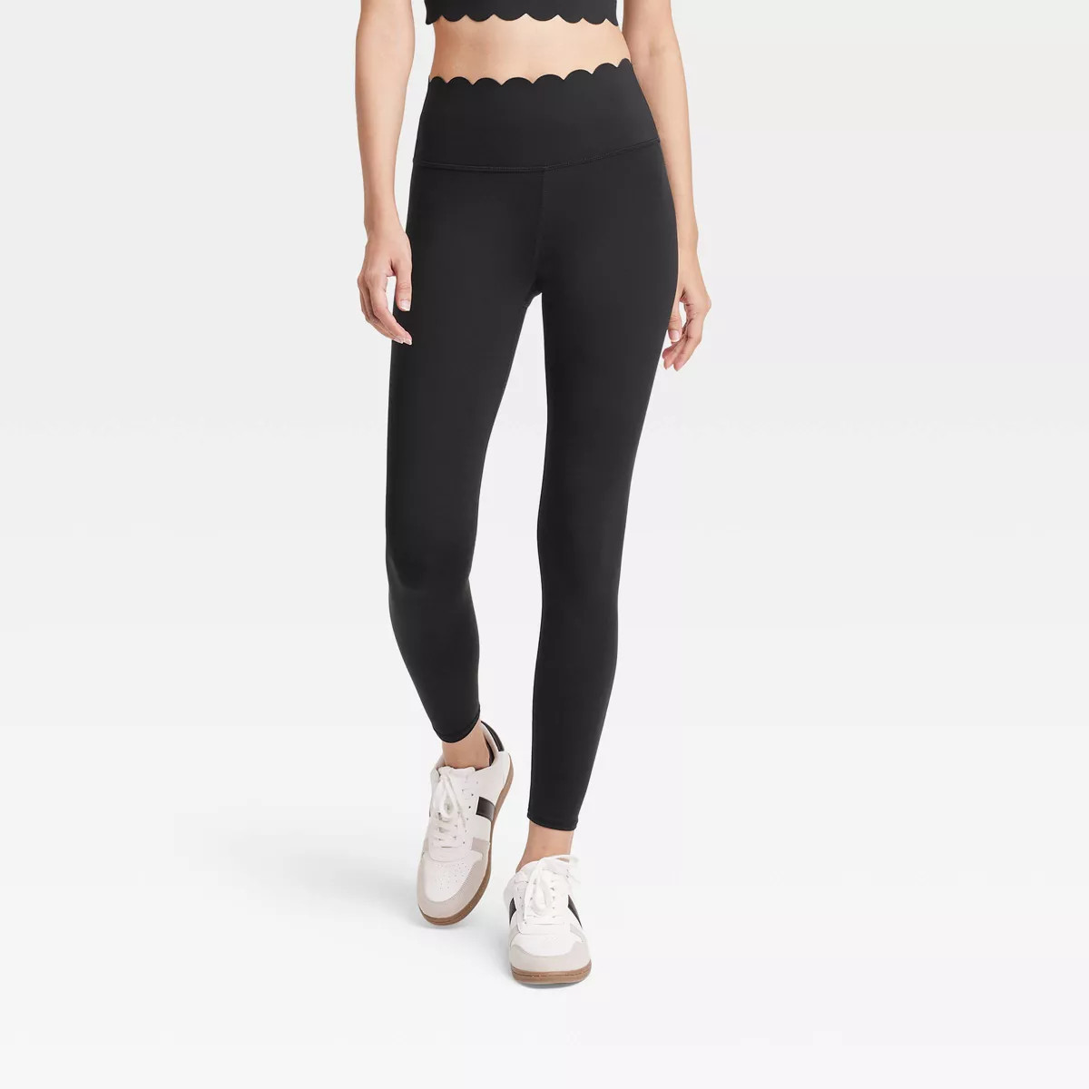 Women's Scallop Detail High-Rise 7/8 Leggings - JoyLab™ | Target