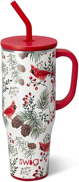 Swig Life 40oz Mega Mug, 40oz Tumbler with Handle and Straw, Extra Large Insulated Tumblers, Cup ... | Amazon (US)