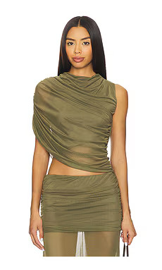 Amanda Uprichard Leo Top in Ponderosa from Revolve.com | Revolve Clothing (Global)