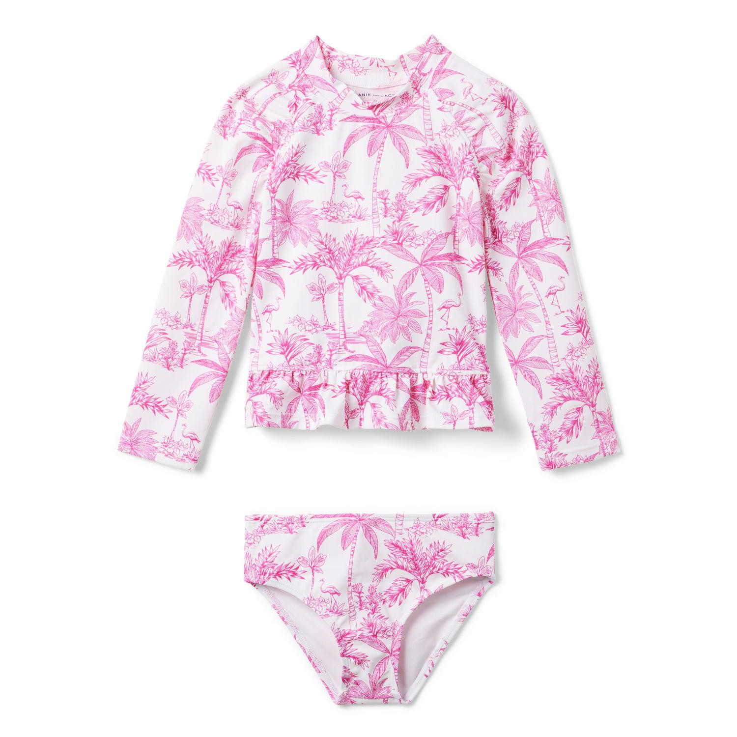 Recycled Flamingo Toile Rash Guard Set | Janie and Jack