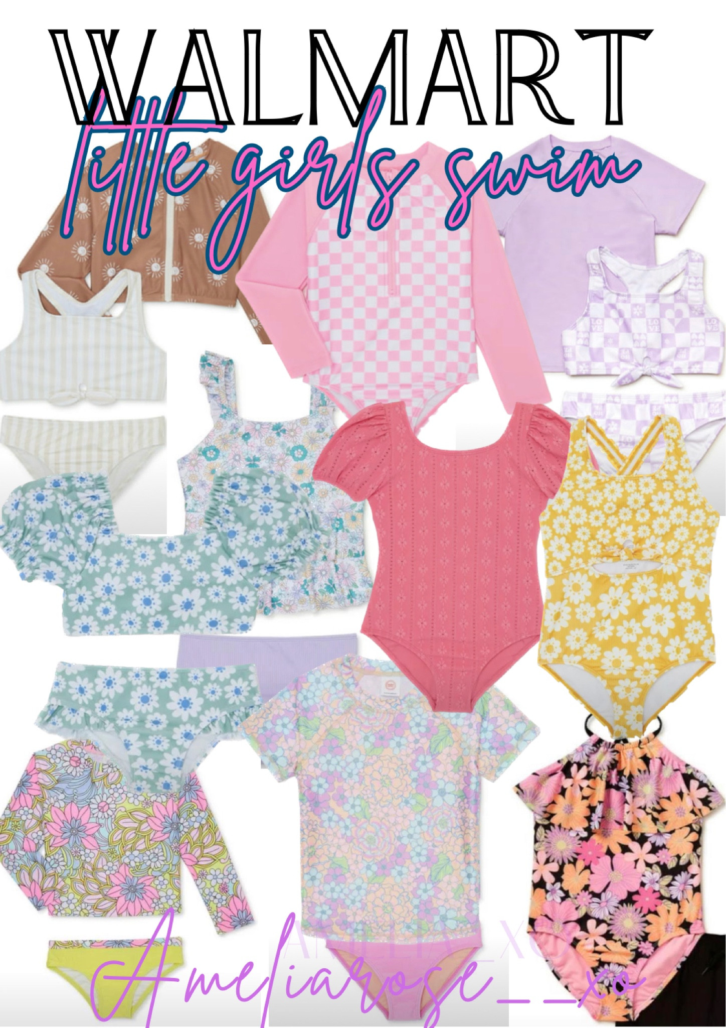 Little girls swim at Walmart is so cute this year!!! And all so affordable 👏 

#LTKkids #LTKbaby