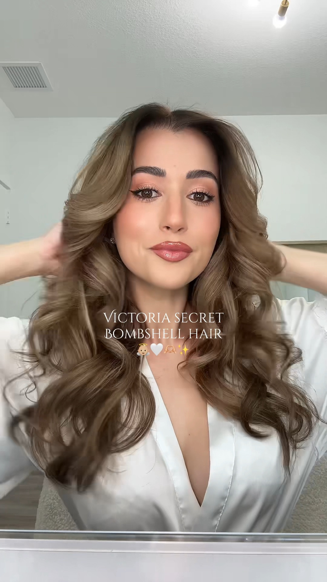 Gave myself the iconic Victoria Secret Blowout at home with this shark dryer 👼🏼🤍🫶🏼✨ also a great Halloween costume idea.. fresh blowout, silk robe and some wings and you’re good to go. Also tagged all the products I used below! 

#LTKBeauty #LTKVideo #LTKStyleTip