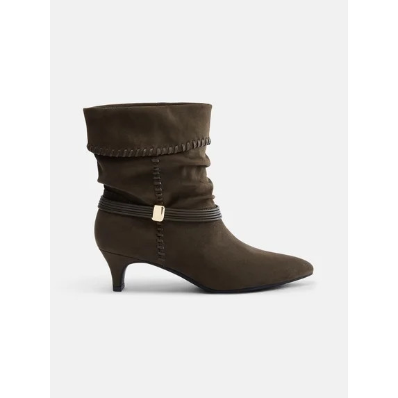 Scenario Women's Kitten Heel Short Boots | Walmart (US)