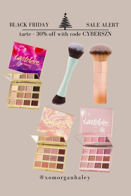 Tarte favorite eyeshadow palettes for everyday and fun eye looks and have been eyeing these brushes!

#LTKCyberWeek #LTKfindsunder50 #LTKbeauty