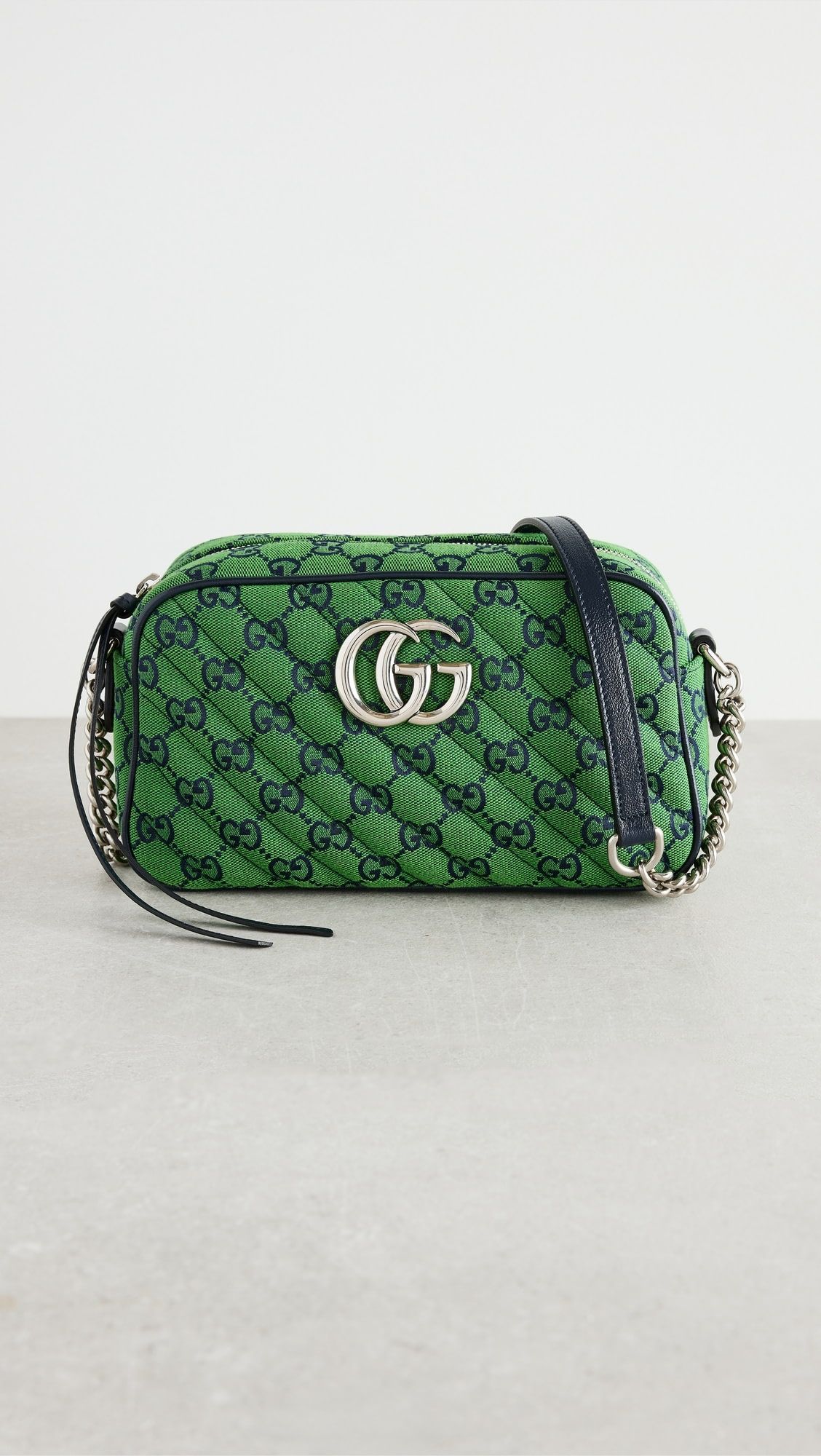 Gucci Green Canvas Gg Marmont Crossbody | Shopbop