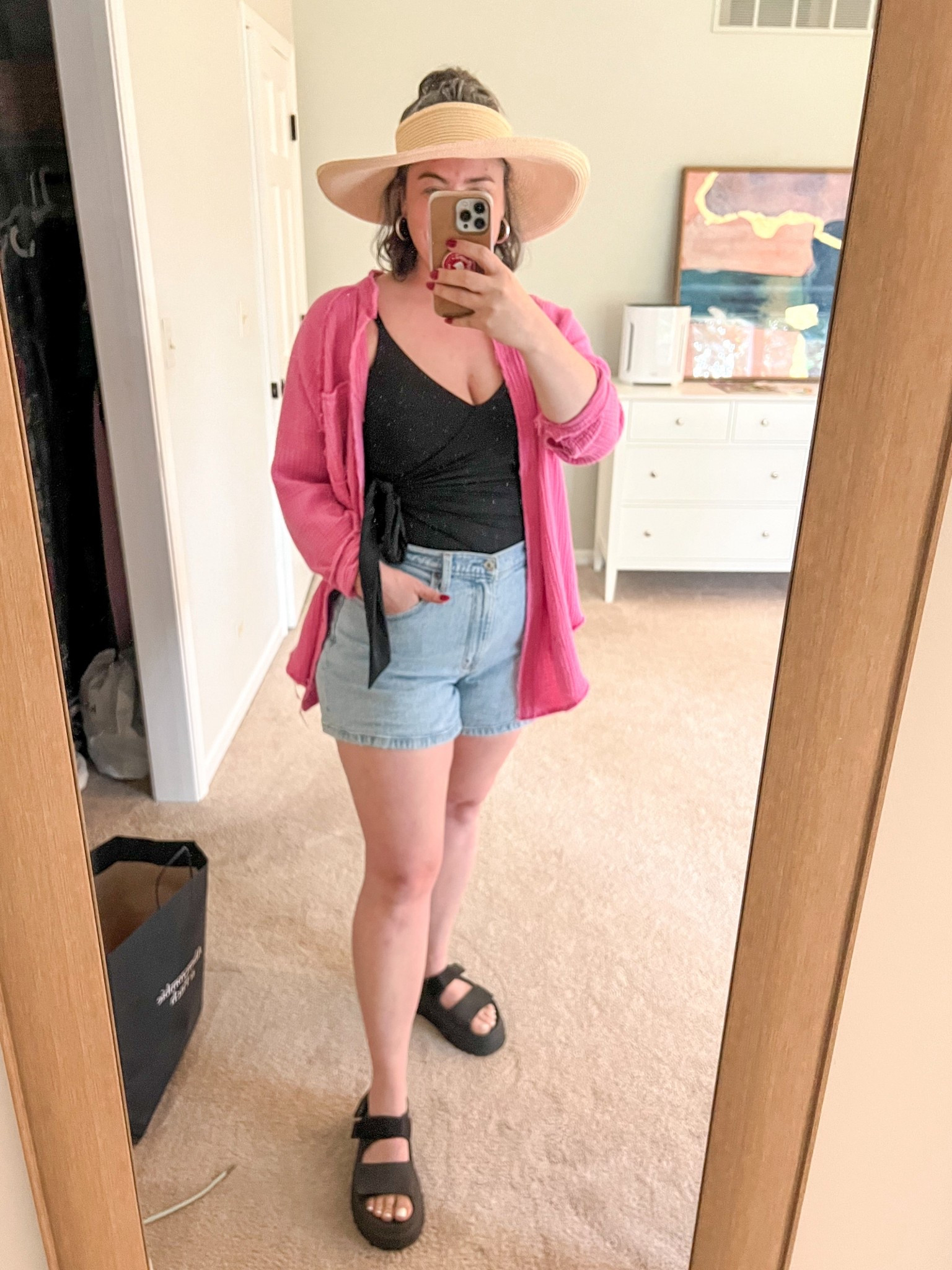 Easy pool cover up, midsize swimwear, and comfortable summer sandals! 

#LTKSummerEdit #LTKMidsize #LTKSaleAlert