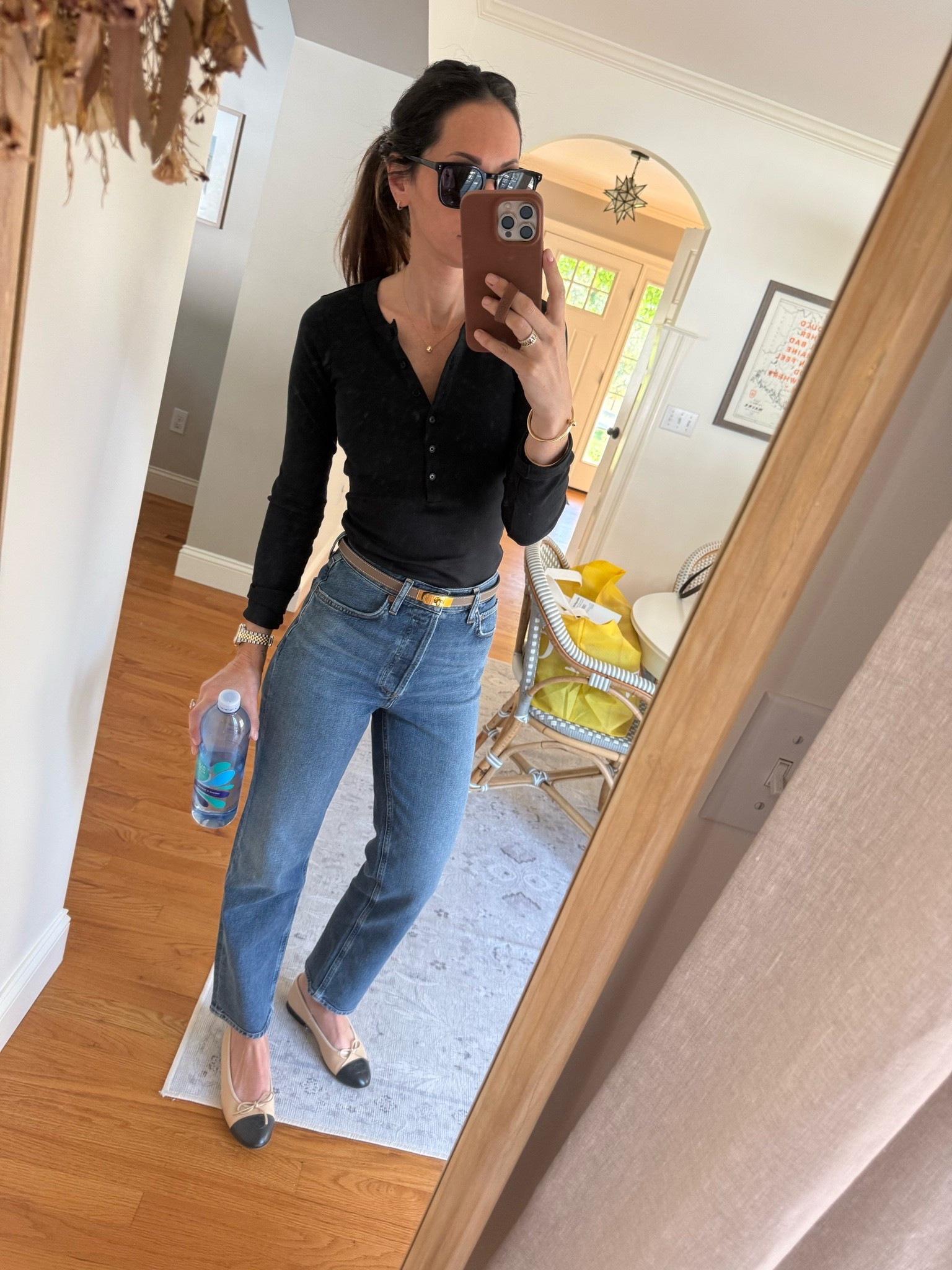 Sizing/ Xs in top. 24 crop on jeans. I sized down one.

#LTKCon #LTKdayinmylife #LTKgrwm
