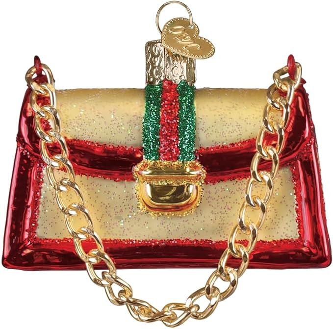 Old World Christmas Fashion Purse Glass Blown Ornament for Christmas Tree, Handcrafted Holiday De... | Amazon (US)