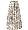NASHALYLY Women's Chiffon Elastic High Waist Pleated A-Line Maxi Skirts | Amazon (US)